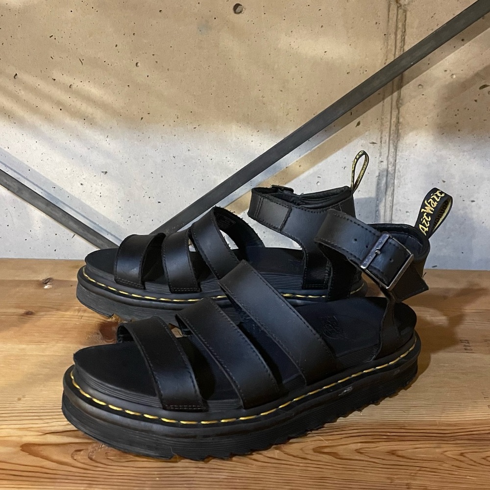Dr Martens Black Blair Sandals Size 7